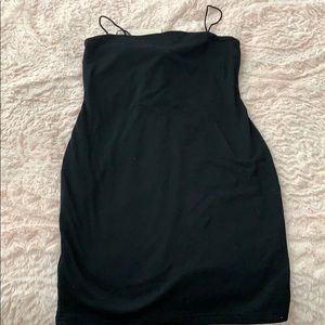 Black mini dress